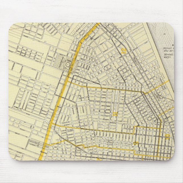 Map of St Louis City Mouse Pad (Front)