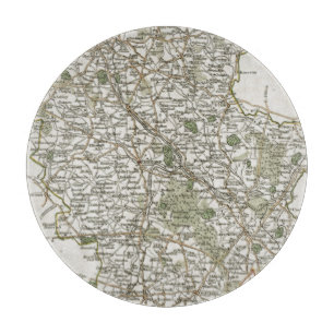 MAP OF STAFFORDSHIRE, 1793 CUTTING BOARD