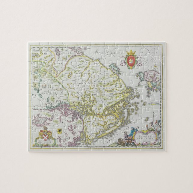 Map of Stockholm, Sweden Jigsaw Puzzle (Horizontal)