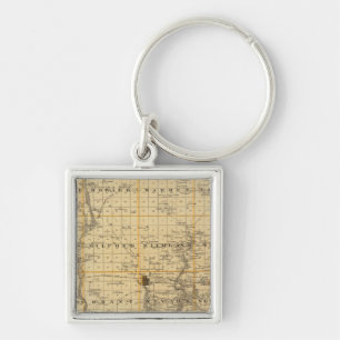 Map of Story County, State of Iowa Key Ring