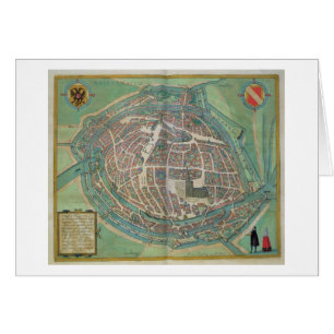 Map of Strasbourg, from 'Civitates Orbis Terrarum'