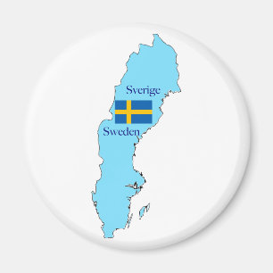 Map of Sweden Magnet
