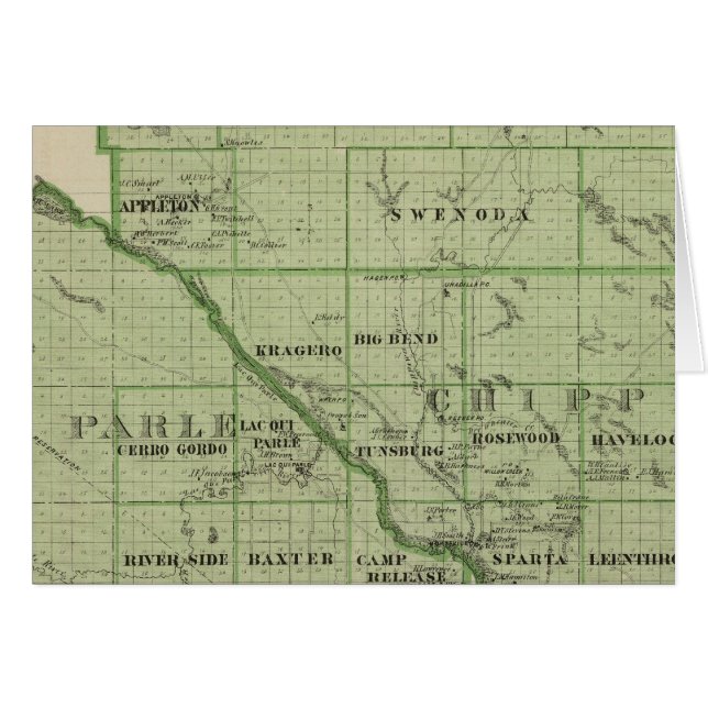 Map of Swift, Minnesota (Front Horizontal)