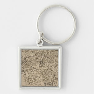 Map of Switzerland Key Ring