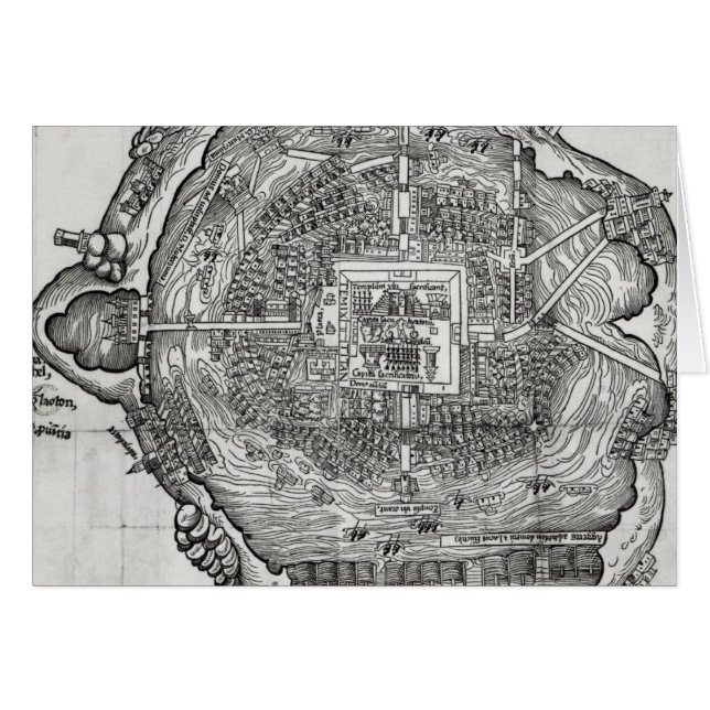 Map of Tenochtitlan (Front Horizontal)