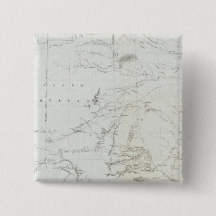 Map of Texas and part of New Mexico 15 Cm Square Badge