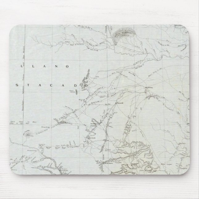 Map of Texas and part of New Mexico Mouse Pad (Front)