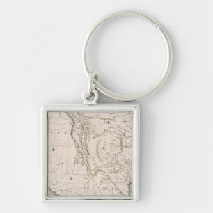 Map Of Texas And The Countries Adjacent Key Ring