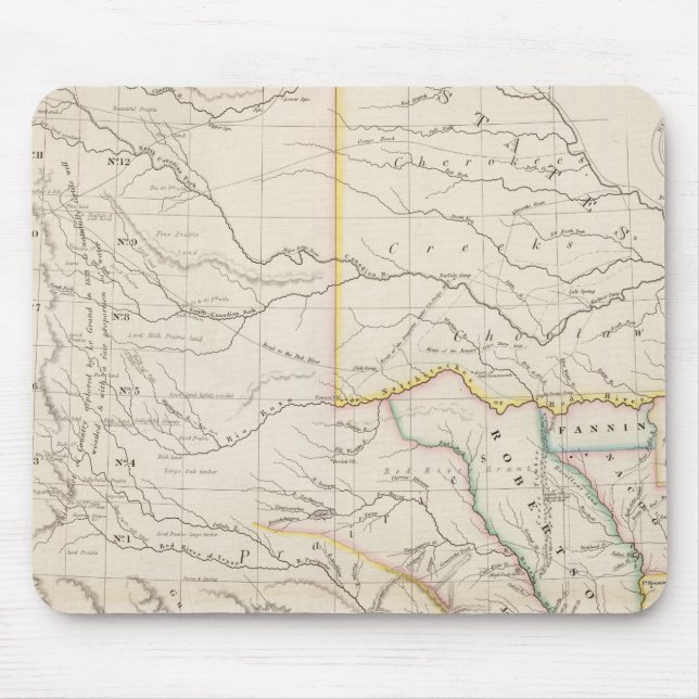 Map of Texas Mouse Pad (Front)