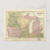 Map of the American MidWest (1873)