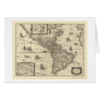 Map of the Americas by Hondio 1640