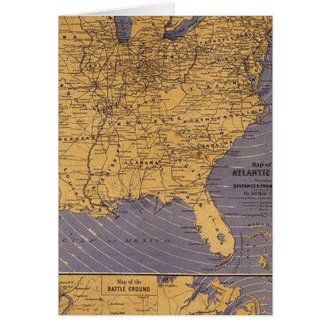 Map of the Atlantic States (Front)