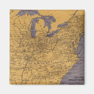 Map of the Atlantic States Magnet