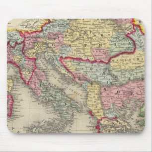 Map Of The Austrian Empire Mouse Pad