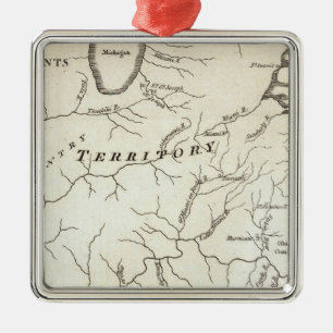 Map of the Back Settlements Metal Tree Decoration