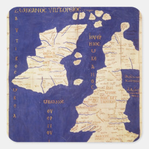 Map of the British Isles, from 'Geographia' Square Sticker
