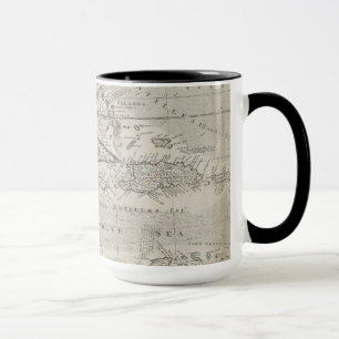 Map of the Caribbean 1715 Mug