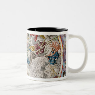 Map of the Christian Constellations as depicted Two-Tone Coffee Mug