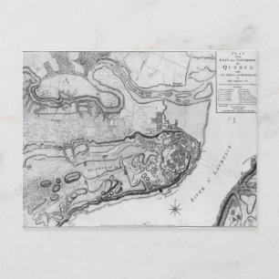 Map of the city and environs of Quebec Postcard