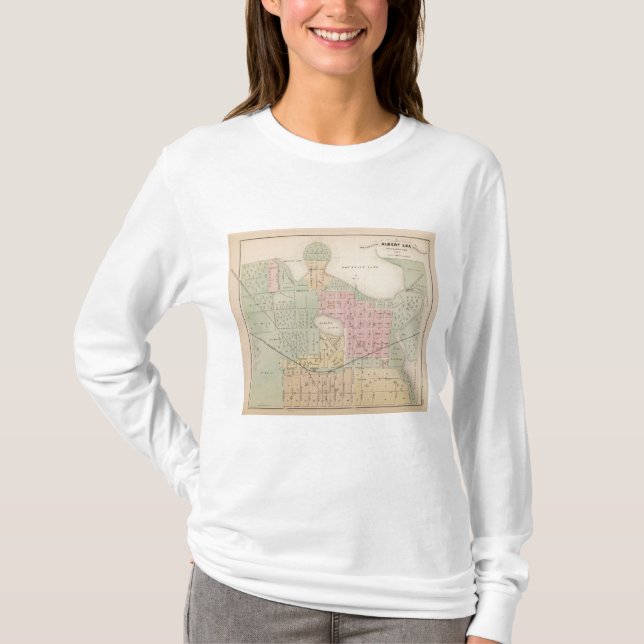 Map of the City of Albert Lea, Minnesota T-Shirt (Front)