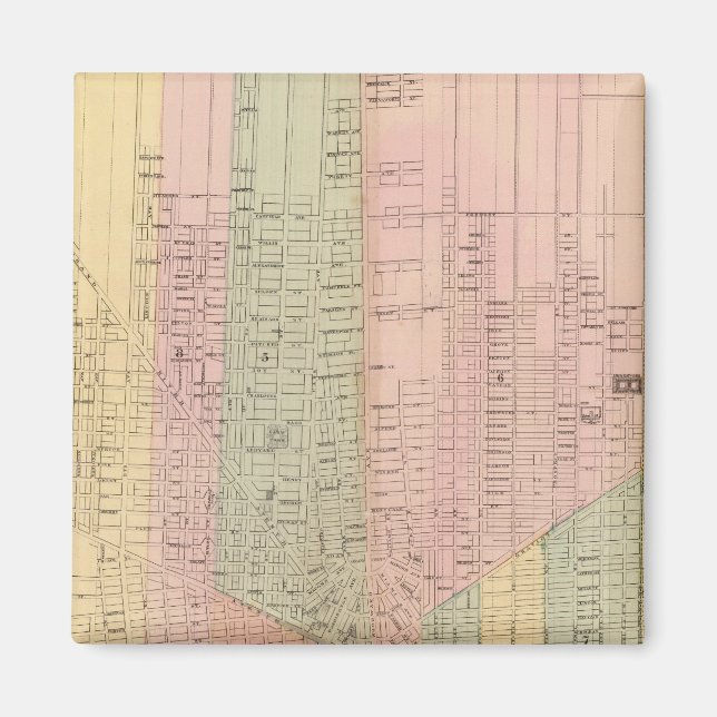 Map of the City of Detroit Magnet (Front)