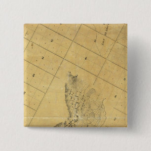 Map Of The City Of Los Angeles 15 Cm Square Badge