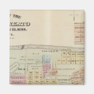 Map of the City of Mankato, Minnesota Magnet