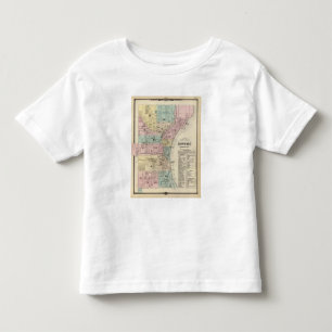Map of the City of Milwaukee, Milwaukee Co Toddler T-Shirt