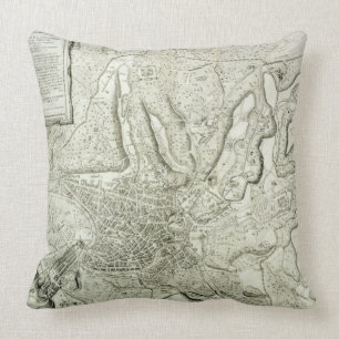 Map of the city of Rome, engraved by the artist, 1 Cushion