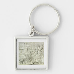 Map of the city of Rome, engraved by the artist, 1 Key Ring