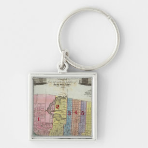 Map of The City of St. Louis Key Ring