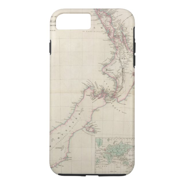 Map of the Colony of New Zealand Case-Mate iPhone Case (Back)