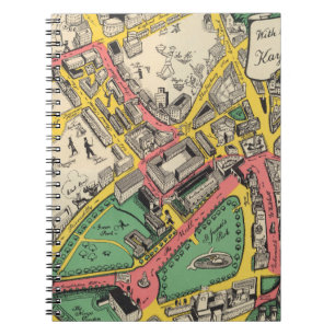 Map of the Coronation Route, London, England Notebook