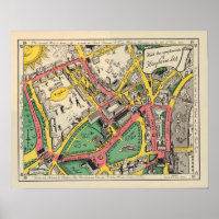 Map of the Coronation Route, London, England