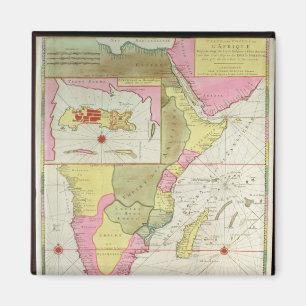 Map of the Countries of Africa Magnet