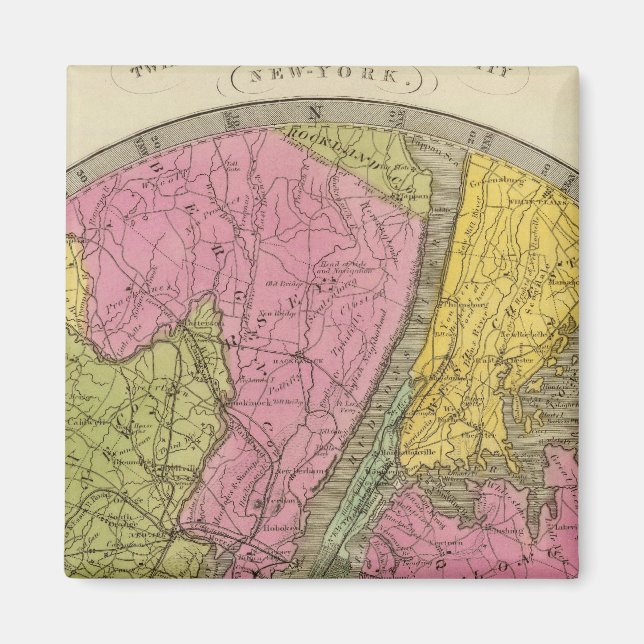 Map of the Country Magnet (Front)
