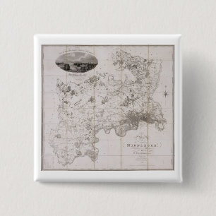 Map of the County of Middlesex, published 1819 (pr 15 Cm Square Badge
