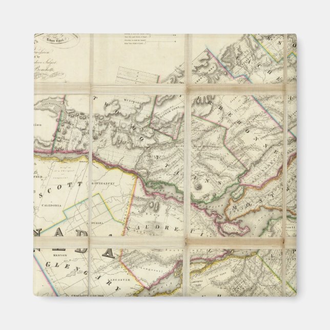 Map of the District of Montreal, Lower Canada Magnet (Front)