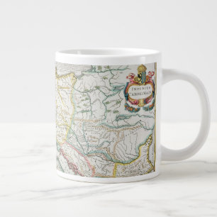 Map of the Empire of Charlemagne Large Coffee Mug