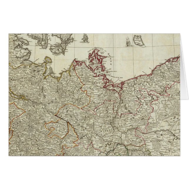 Map of the Empire of Germany Northern section (Front Horizontal)