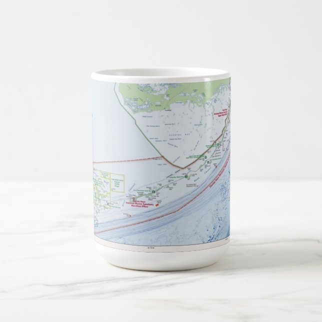 Map of the Florida Keys Coffee Mug (Center)