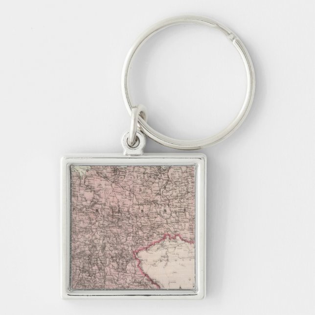 Map of the German Empire Key Ring (Front)