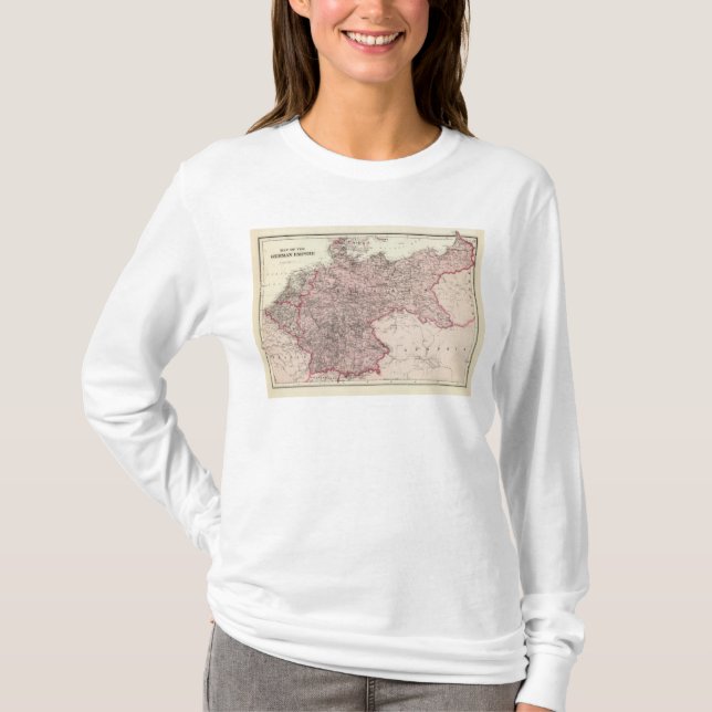Map of the German Empire T-Shirt (Front)