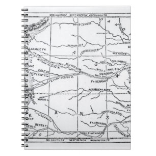 Map of the Gold Region, published in 'The Weekly' Spiral Notebook