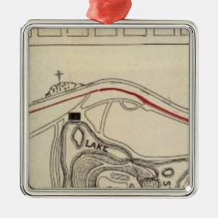 Map of the Golden Gate Park Metal Tree Decoration