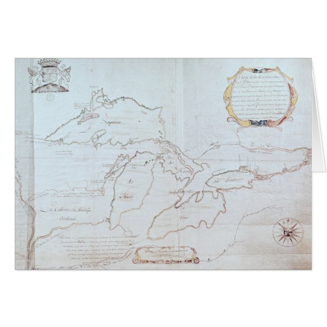 Map of the Great Lakes (Front Horizontal)