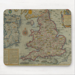 Map of The Invasions of England & Ireland Mouse Pad