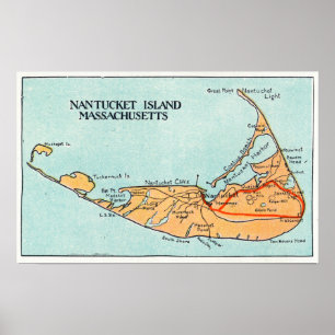 Map of the Island Poster