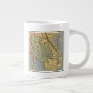 Map of the Kingdom of Siam Large Coffee Mug