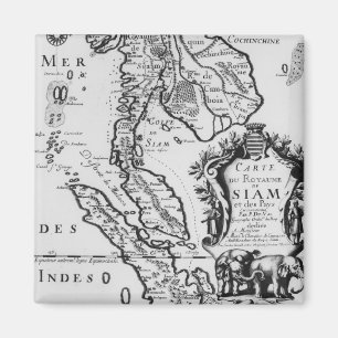 Map of the Kingdom of Siam Magnet